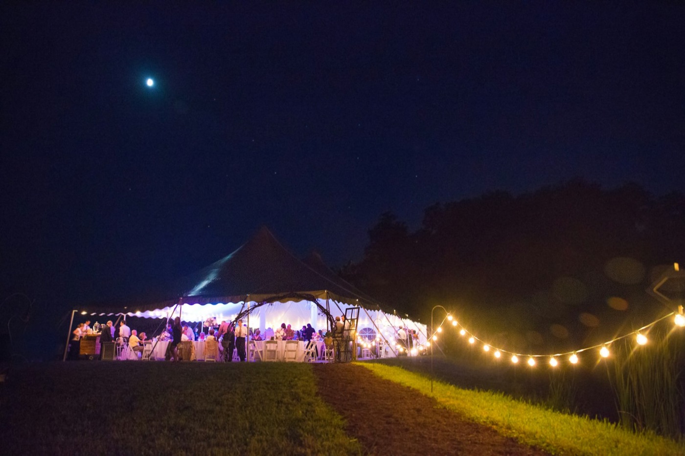 The lawn by night at Shakarparian Lawn